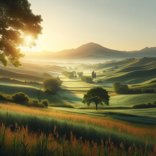 Countryside Good Morning Image